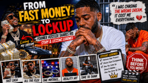 Former hustler reflects on life after fast money led to lockup, highlighting consequences and lessons learned from his experience