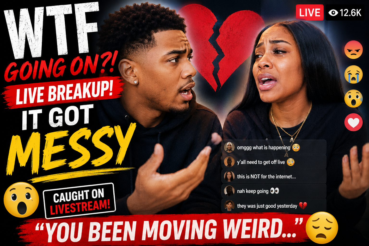 TikTok couple breakup during livestream going viral on social media